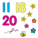 1-20 Sticker Colouring Book